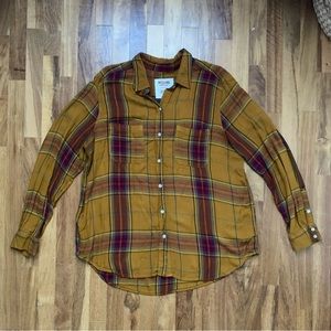 yellow plaid flannel
